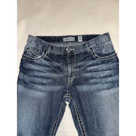 INC Copenhagen Slim boot cut Size 34/34 Stitching accents women's jeans - Picture 1 of 12